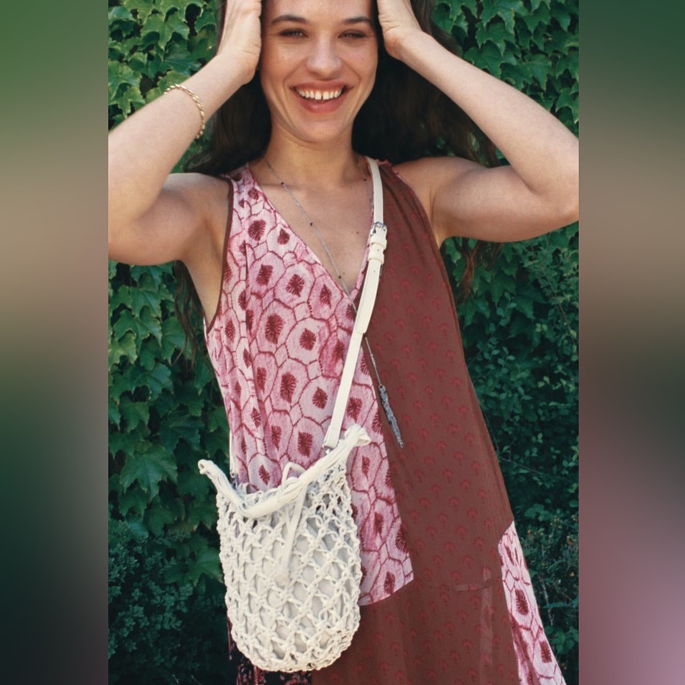 Zara woven handcrafted braided bucket bag shoulder & crossbody - Picture 2 of 9